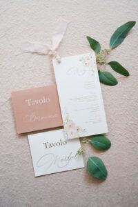 Partecipazione Matrimonio Verona Melania e Massimo, tema floreale