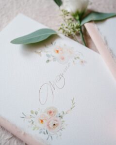 Partecipazione Matrimonio Verona Melania e Massimo, tema floreale