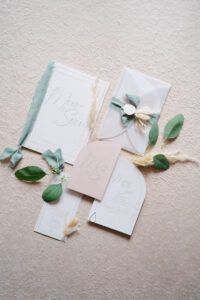 Partecipazione Matrimonio Verona Mauro e Sara, palette rosa e verde