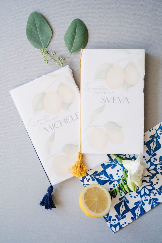 Partecipazione Matrimonio Verona Michele e Sveva, tema mediterraneo