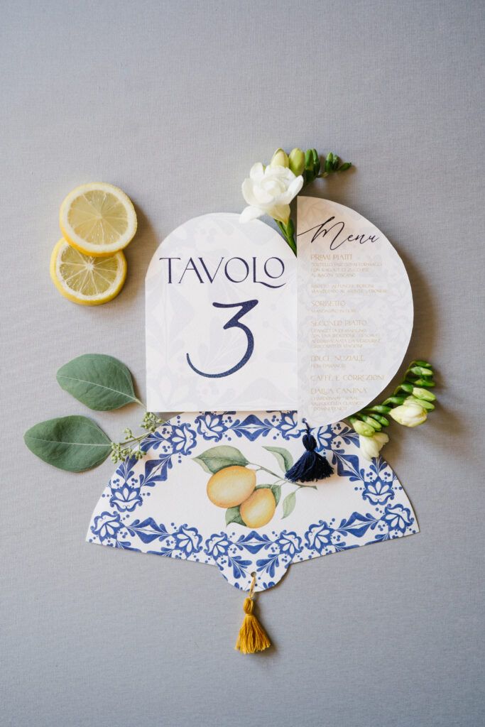 Partecipazione Matrimonio Verona Michele e Sveva, tema mediterraneo