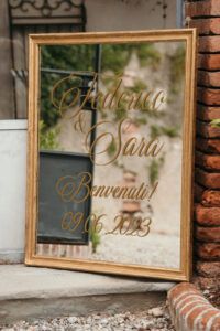 Welcome Matrimonio Verona Federico e Sara, palette rosa e oro