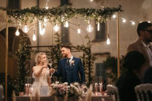 Mis en Place Matrimonio Verona Federico e Sara, palette rosa e oro